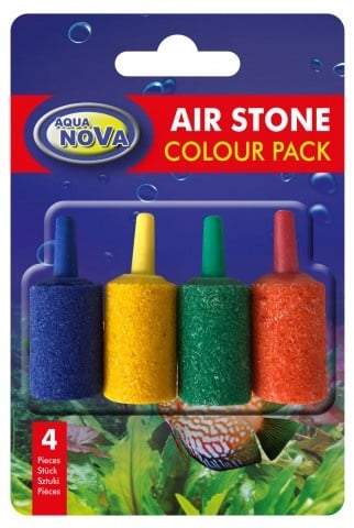 Aqua Nova Камъче за въздух -4бр цветни 15x25mm Aqua Nova
