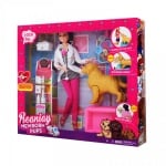 Кукла - Ветеринар с бременно куче, кученца и аксесоари 