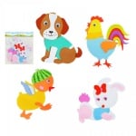 Апликация Eva Животни - 4 броя в опаковка