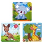 Пъзел - дърво /9 едри елемента/