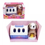 Плюшено кученце с клетка