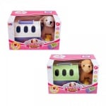 Плюшено кученце с клетка