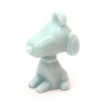 Висулка плътна куче 40x26x21 мм дупка 3.5 мм синя -50 грама ~ 8 броя