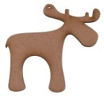 Фигурка кафява МДФ за декорация елен 100x3 мм