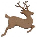 Фигурка кафява МДФ за декорация елен 80x85x3 мм