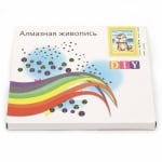 Диамантен гоблен 21x25 см кръгли диаманти частично облепяне - Пеперудени размисли YSA0308