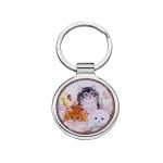 Стилен ключодържател с малки котенца