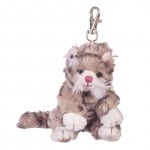 Плюшенa играчка - ключодържател кафяво котенце