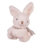 Плюшенa играчка зайче с бяло сърце