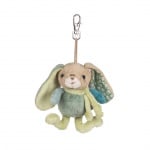 Плюшена играчка - синьо-зелен, заек 10 см.