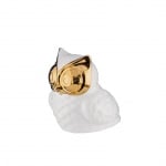 Керамична фигура Бухал с жълти очи - 11/9/11 см.