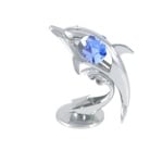 Фигурка делфин с компоненти Swarovski, сребро