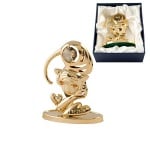 Златна фигурка Тигър - с елементи Сваровски, 8 см