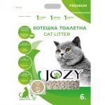 Котешка тоалетна JOZY ТОФУ, 6 литра - 2,5кг, с аромат на зелен чай