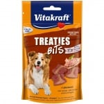 Лакомства за кучета Vitakraft TREATIES BITS, сочни хапки с лебервурст, 120гр