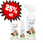 Дезинфектант за домашни любимци, премахващ и неприятните миризми AquaTouch, три разфасовки