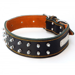 Нашийник от естествена натурална телешка кожа, различни размери и цветове, Миазоо