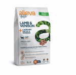 Пълноценна храна за възрастни котки Alleva® Holistic Adult Cat, с Агнешко и Еленско + Канабис сатива и Женшен, 1.50кг