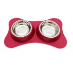 Двойна купа за кучета Croci, противоплъзгаща,2х520мл