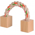 Въже с кубчета за гризачи 20cm.