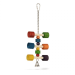 Шарена играчка за папагал - 11x31.5 см