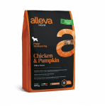 Пълноценна храна за подрастващи кучета от средни породи Alleva® Natural, с пиле и тиква, 0.800кг