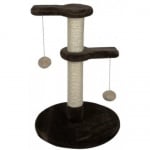 Драскало за коте със стойка и две топчета, сизал и кадифе - 49 x 34 х 34 см 10858