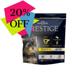 Храна за подрастващи кученца от дребни породи, както и за женски кучета от дребни породи в края на бременността или през периода на кърмене Flatazor PRESTIGE PUPPY MINI, две разфасовки