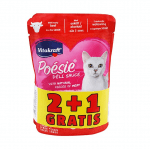 Пауч за котки Vitakraft Поезия 2 бр. с Говеждо месо +1 бр. Пилешко филе - ПРОМОКОМПЛЕКТ 3 бр.x0.85гр