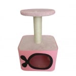 Драскало за коте Cave - сглобяемо - размери 35 х 27 х 55 см - два цвята