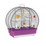 Малка клетка с правоъгълна основа, подходяща за канарчета и малки екзотични птици. 44,5 x 25 x h 45,5 cm