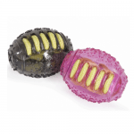 Играчка за куче Овална топка в TPR с въже 9/6 sm