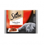 Котешка храна 4 броя х 85 г Sheba Cuisine Po - два вкуса