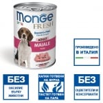 Хапки в пастет за кучета в зряла възраст Monge Fresh Adult, със свинско месо, 400гр