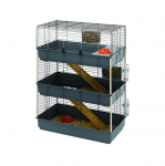 ОБОРУДВАНА КЛЕТКА ЗА ЗАЙЦИ НА 3 ЕТАЖА 98Х50Х113,5 CAGE RABBIT 100 TRIS