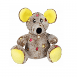 Играчка за куче мишка плюш със звук - 17 см.
