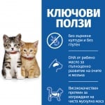 Храна за подрастващи котки на възраст до 1 година,Hill’s Science Plan No Grain Kitten, без съдържание на зърнени култури и глутен, с пилешко месо, 1.5кг