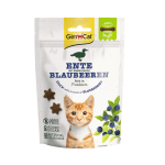 GimCat, Меки месни бисквити за котка с патица и боровинки, 60 г