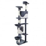 Malatec, драскало за коте, 200см, сиво и бяло