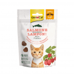Хрупкави лакомства за котки със сьомга и малини GimCat Crunchy Snack, 50гр