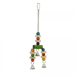 Играчка за папагал със звънчета - 9x33.5см.