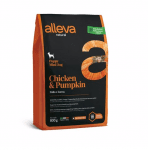 Пълноценна храна за подрастващи кучета от малки породи Alleva® Natural, с пиле и тиква, 0.800кг