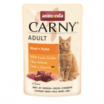 Пауч за котка Animonda Carny Adult за израснали, различни видове, 85 гр