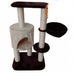 Драскало за коте с три стойки и къща 53см/40см/95см