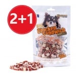 Лакомство за куче меки кубчета Magnum пилешки сандвич 80гр, 2+1 ПОДАРЪК