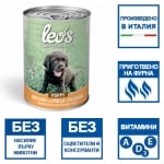Консерва хапки в сос за подрастващи кучета Leo’s, с пилешко месо, 415гр