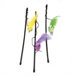 Играчка за коте Croci, въдичка с мишка, 45,5см