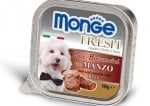 MONGE FRESH - Пастет с парченца месо  100гр. различни вкусове