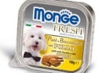 MONGE FRESH - Пастет с парченца месо  100гр. различни вкусове