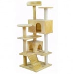 Malatec, драскало за коте, 120см, бежово и бяло